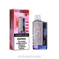 MOTI Vape Amazon - MOTI Beast Pro engångsvape (5 %, 10 000 bloss) DR2V50 jordgubbsglass
