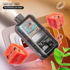 MOTI Vape Pods - MOTI Go Pro engångsvape (5%, 12000 bloss) DR2V25 vattenmelon mynta