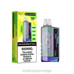 MOTI Vape Review - MOTI Beast Pro engångsvape (5 %, 10 000 bloss) DR2V46 kiwi passionsfrukt guava